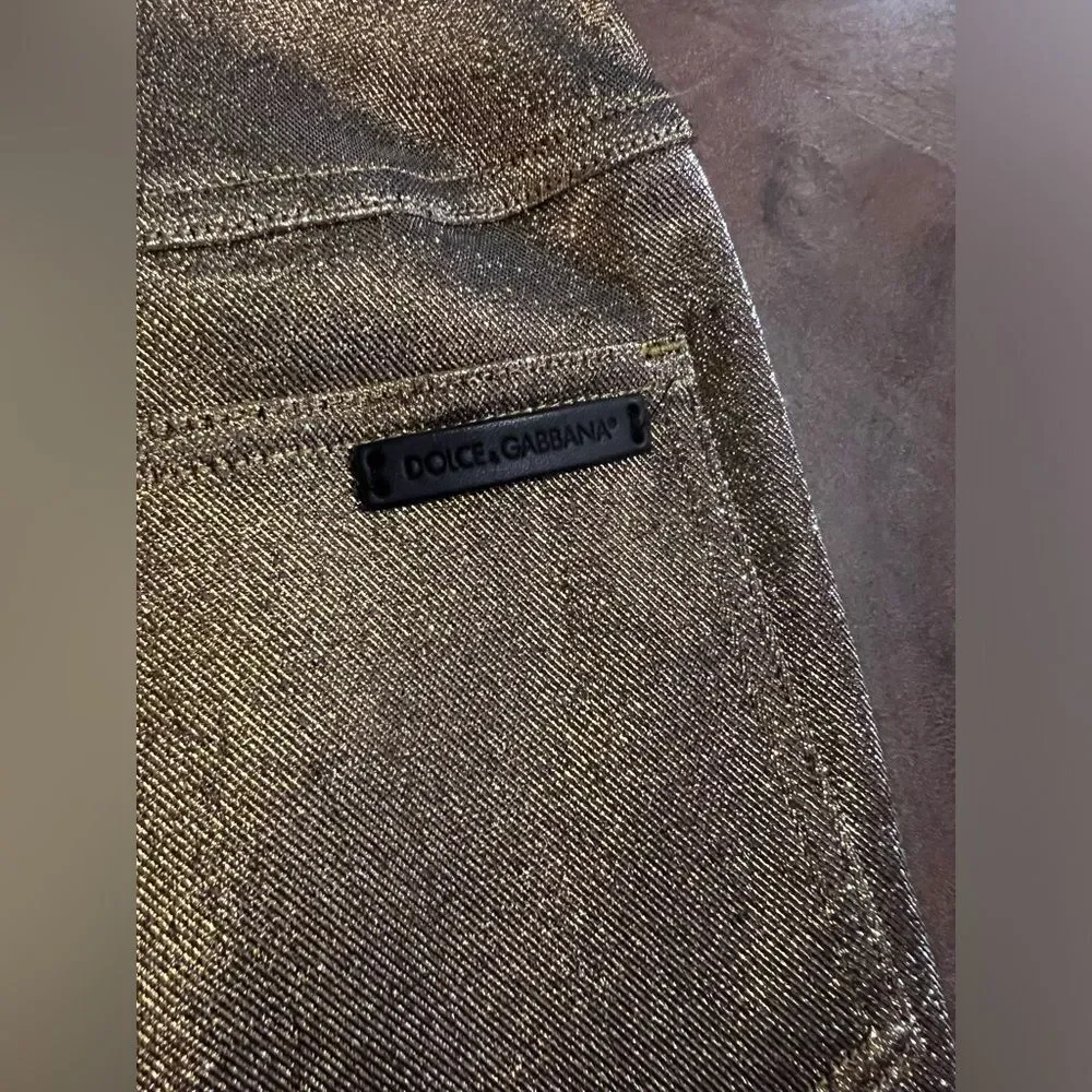 Dolce and Gabbana gold shorts size 38 (US2) - Picture 8 of 12